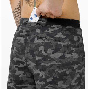 Lululemon Surge Short *Liner 6" Variegated Mesh Camo Black Men's Size M